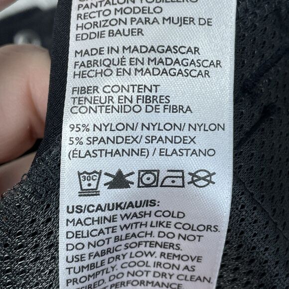 Eddie Bauer Women's Size 12 Horizon Straight Ankle Pant Black H1153 - Picture 7 of 11